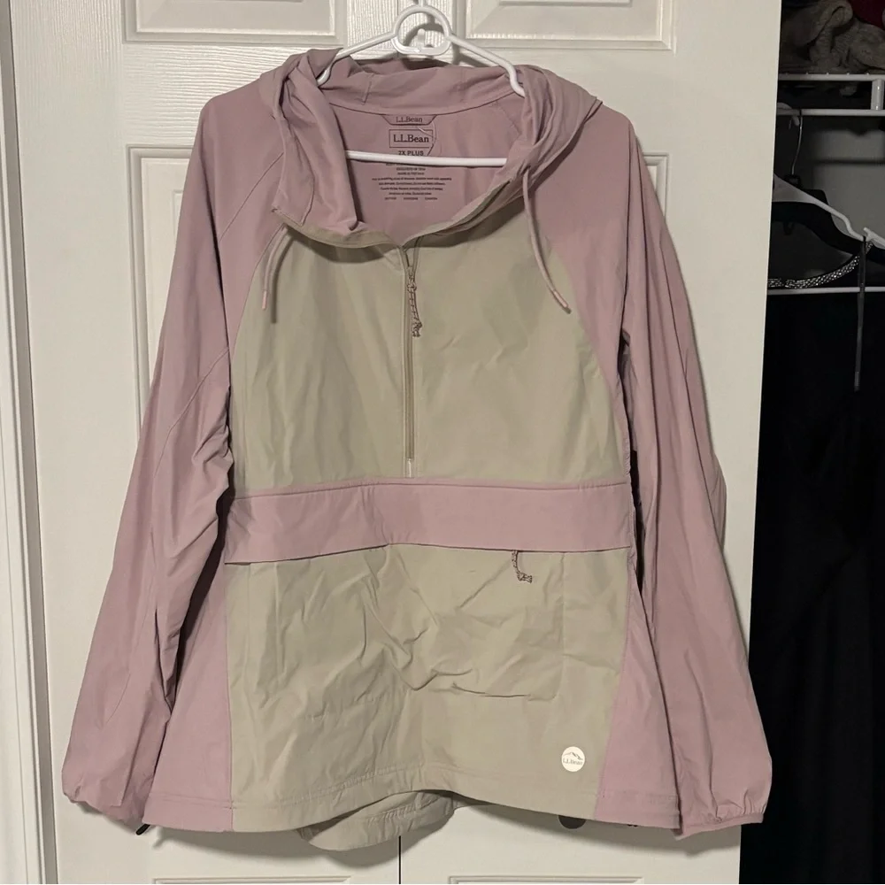LL Bean Rain Resistant Anorak Jacket Size 2X - Picture 1 of 3